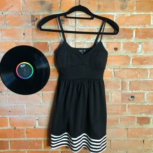 Black and White Strappy Dress